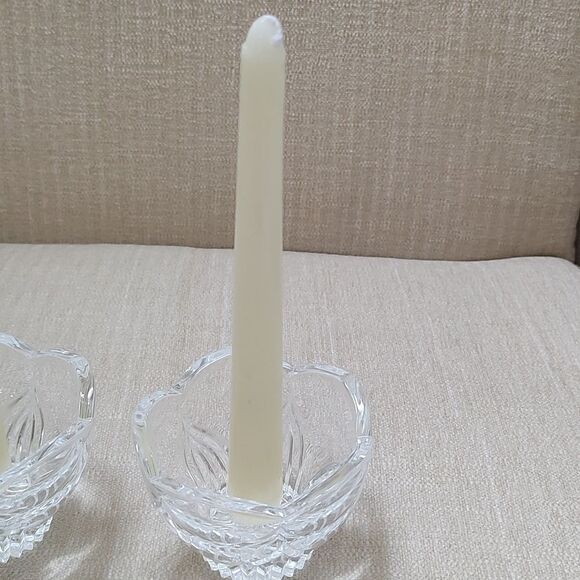 Crystal Tulip Flower Candleholders Votive holder Set of 2 - Picture 8 of 11